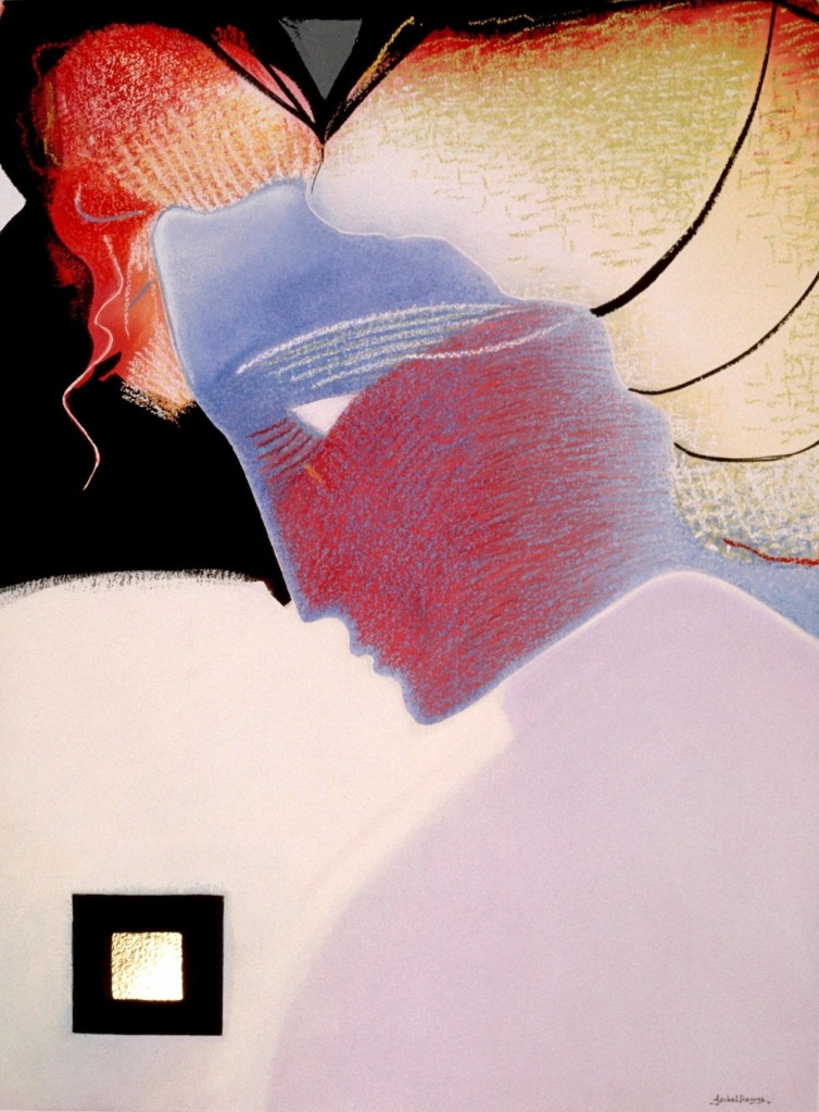 original watercolor painting abstract figurative