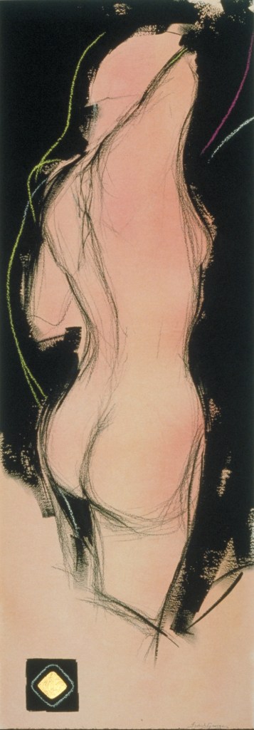 original watercolor painting abstract figurative