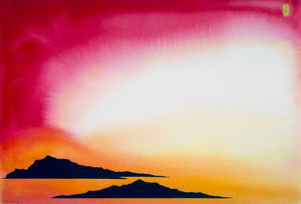 original watercolor painting abstract figurative