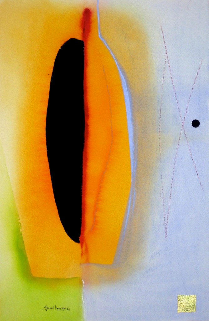 original watercolor painting abstract figurative