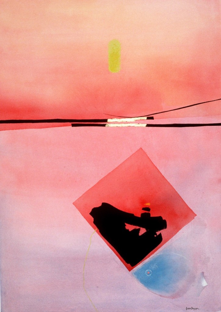 original watercolor painting abstract figurative