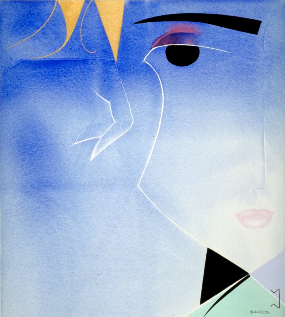 original watercolor painting abstract figurative