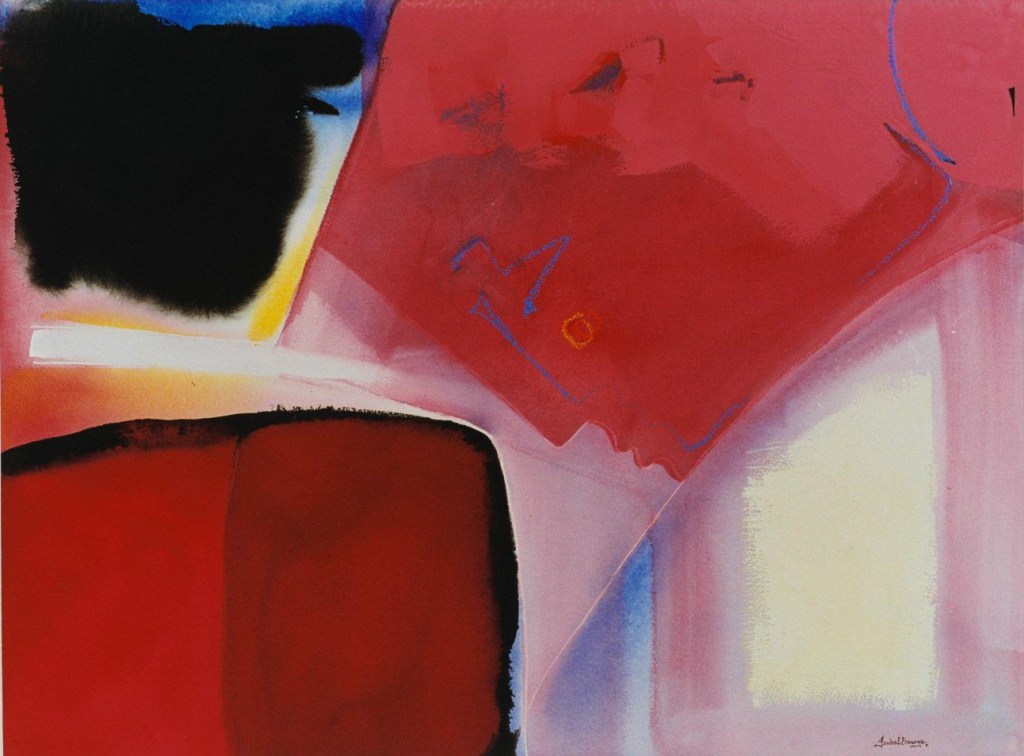 original watercolor painting abstract figurative