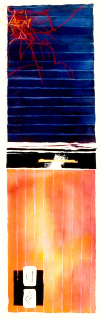 original watercolor painting abstract figurative