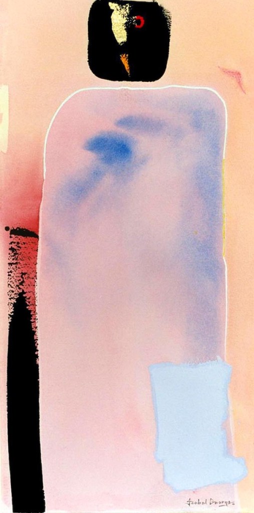 original watercolor painting abstract figurative