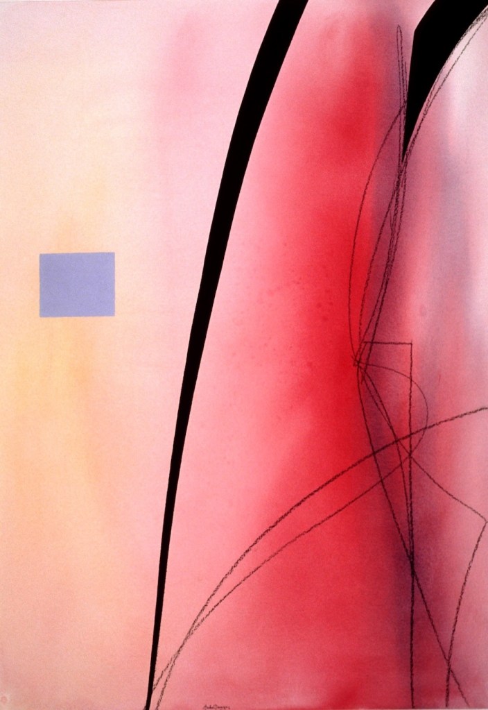 original watercolor painting abstract figurative