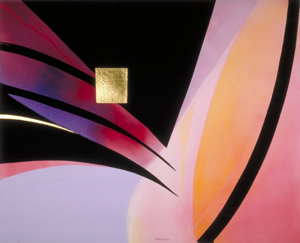 original watercolor painting abstract figurative