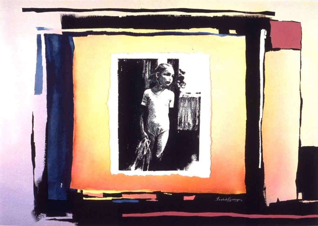 original watercolor painting abstract figurative